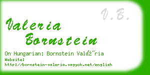 valeria bornstein business card